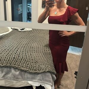 cocktail dress one shoulder